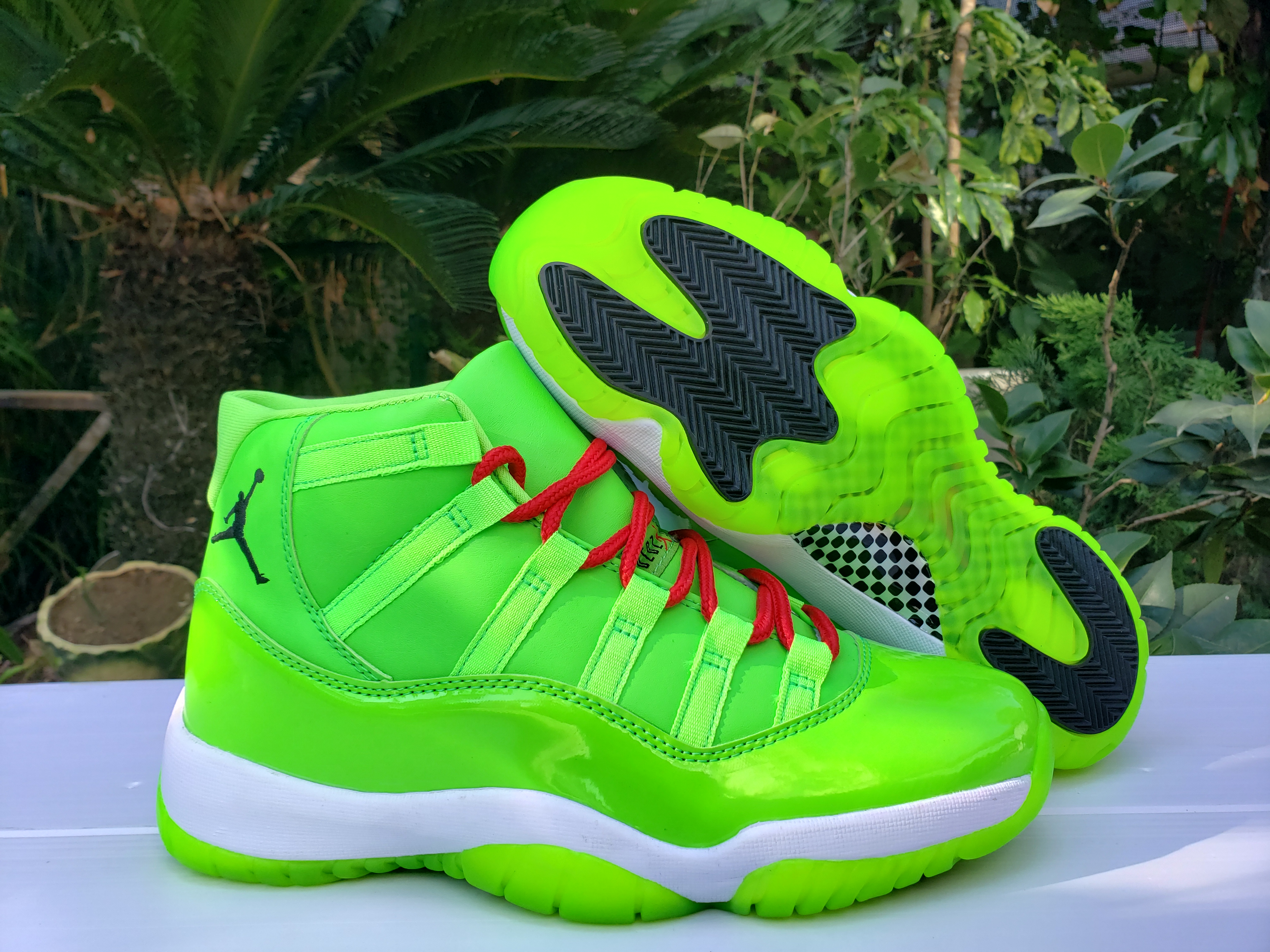 New Air Jordan 11 High Fluorscent Green